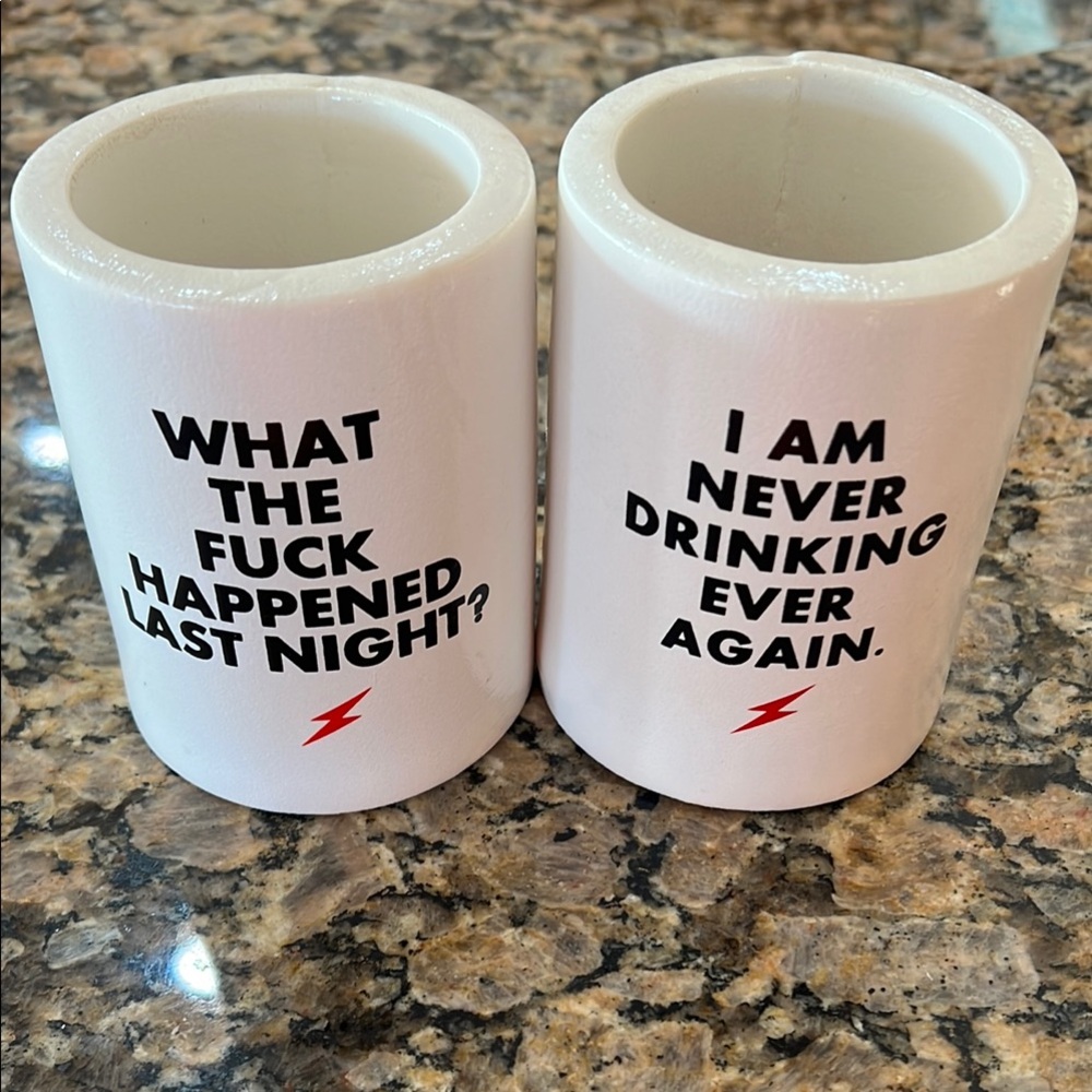 Soft Foam Koozie Can Cooler Set with funny Text